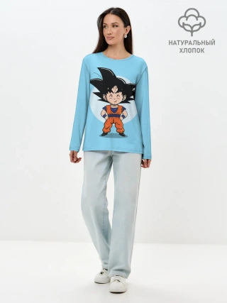 Лонгслив женский. Хлопок / Sweet Goku
