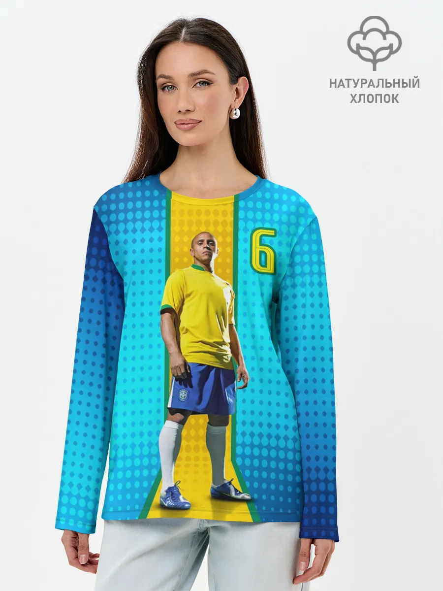 Лонгслив женский. Хлопок / Р. Карлос | Бразилия