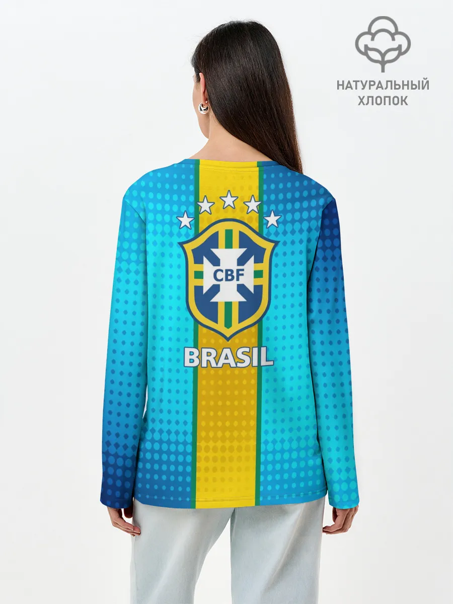 Лонгслив женский. Хлопок / Р. Карлос | Бразилия