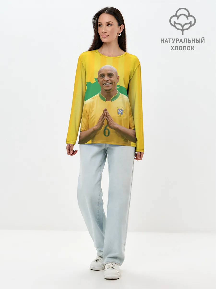 Лонгслив женский. Хлопок / Роберто Карлос | Бразилия