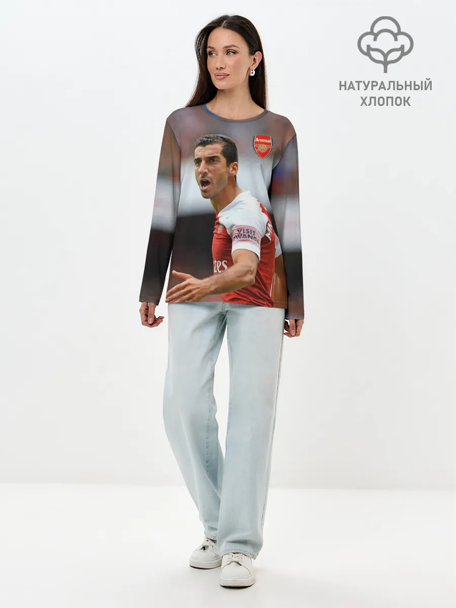 Лонгслив женский. Хлопок / H. Mkhitaryan | Arsenal