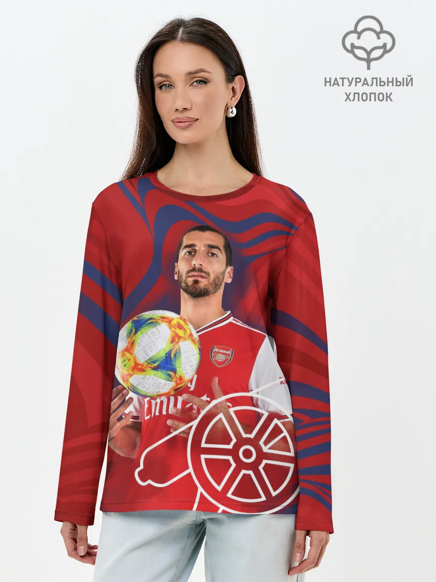 Лонгслив женский. Хлопок / Henrikh Mkhitaryan | Arsenal