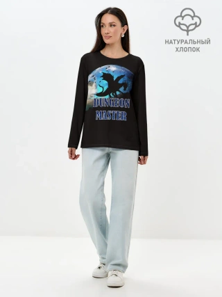 Лонгслив женский. Хлопок / Dungeon Master