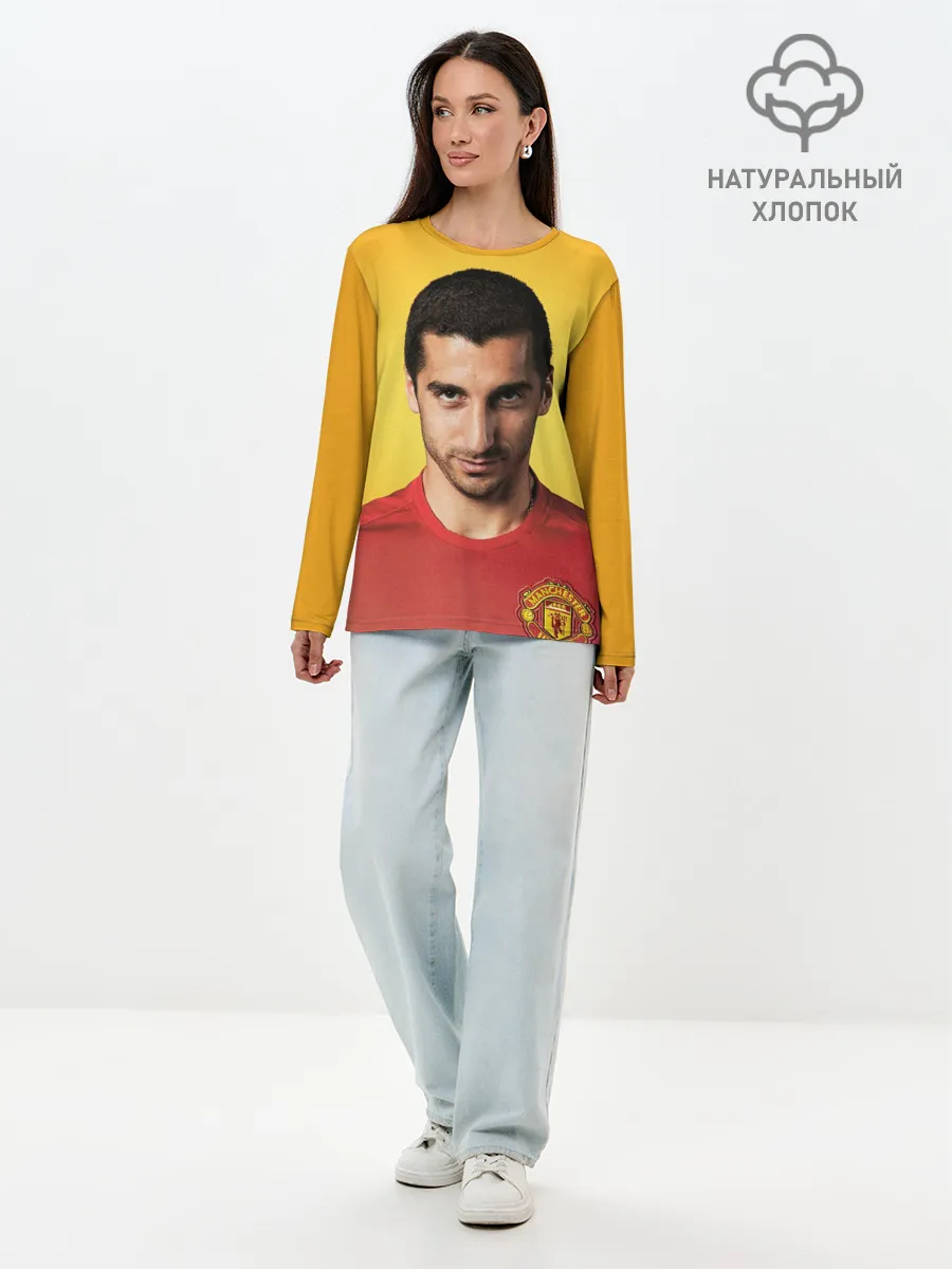 Лонгслив женский. Хлопок / Генрих Мхитарян