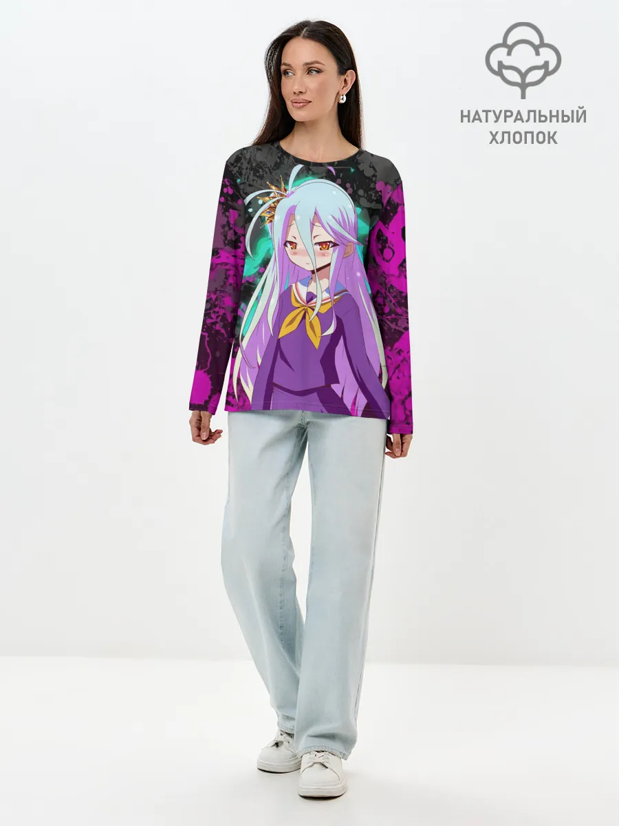 Лонгслив женский. Хлопок / Малышка Широ