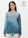 Лонгслив женский. Хлопок / Blue Glass
