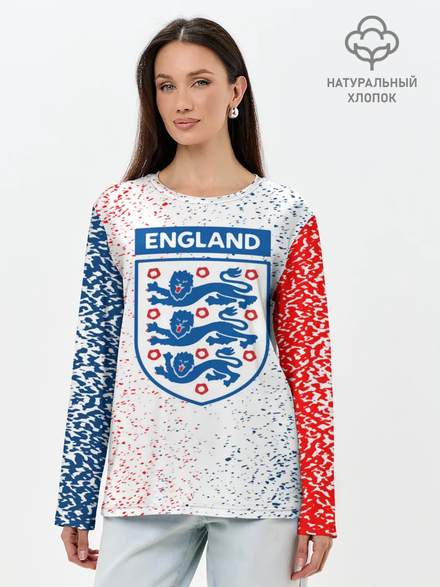 Лонгслив женский. Хлопок / Сборная Англии