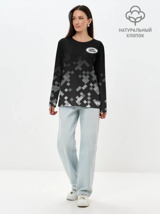 Лонгслив женский. Хлопок / LAND ROVER | КАМУФЛЯЖ МИЛИТАРИ