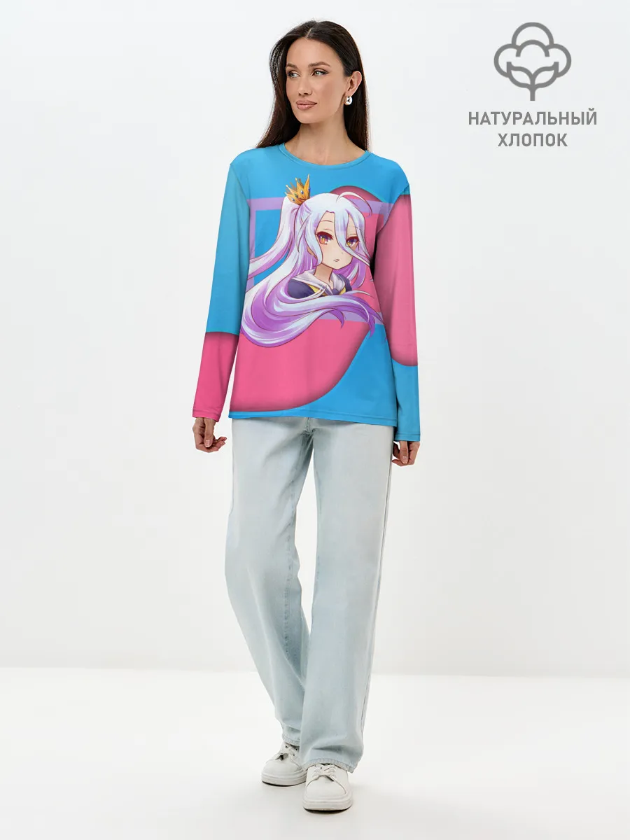 Лонгслив женский. Хлопок / Sweet Shiro