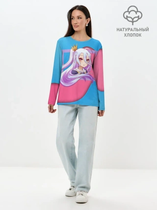 Лонгслив женский. Хлопок / Sweet Shiro