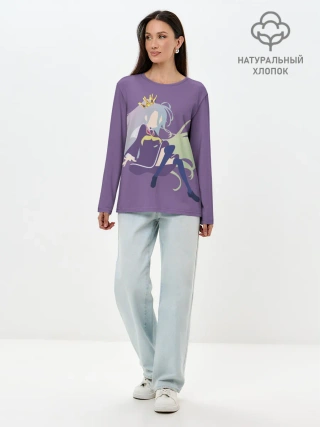 Лонгслив женский. Хлопок / Широ арт