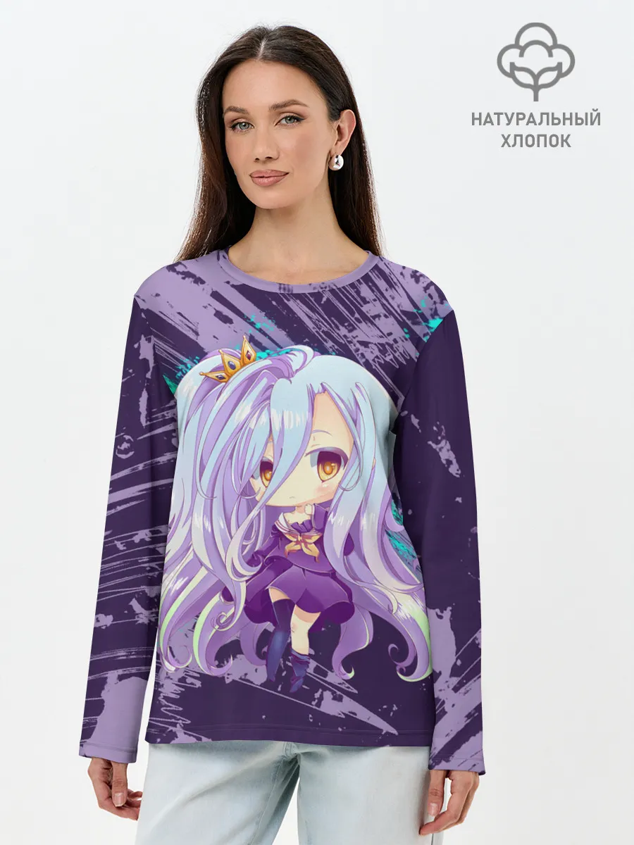 Лонгслив женский. Хлопок / Shiro art