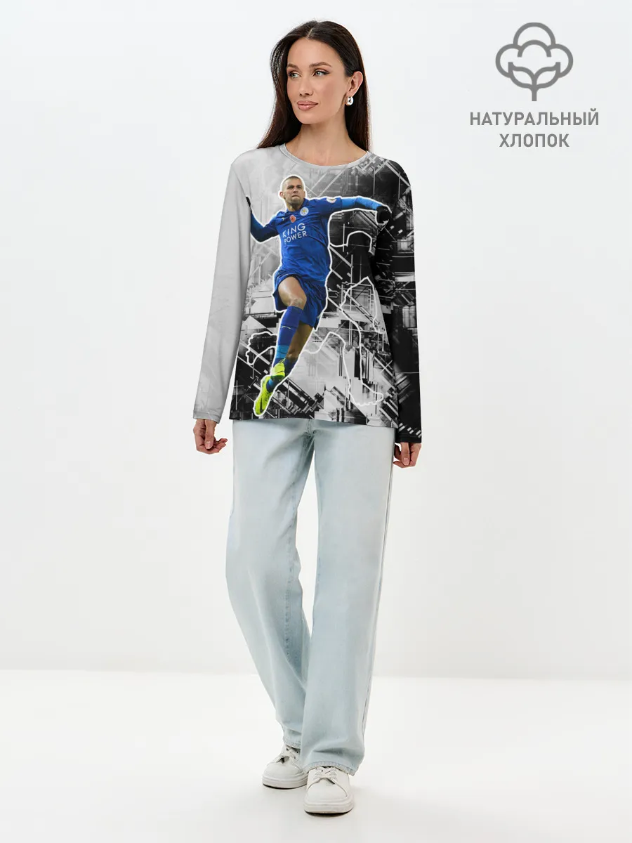 Лонгслив женский. Хлопок / Прыжок