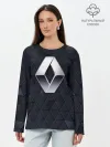 Лонгслив женский. Хлопок / RENAULT РЕНО 3Д ГЕОМЕТРИЯ 3D