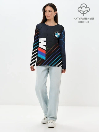 Лонгслив женский. Хлопок / BMW / БМВ / M COMPETITION