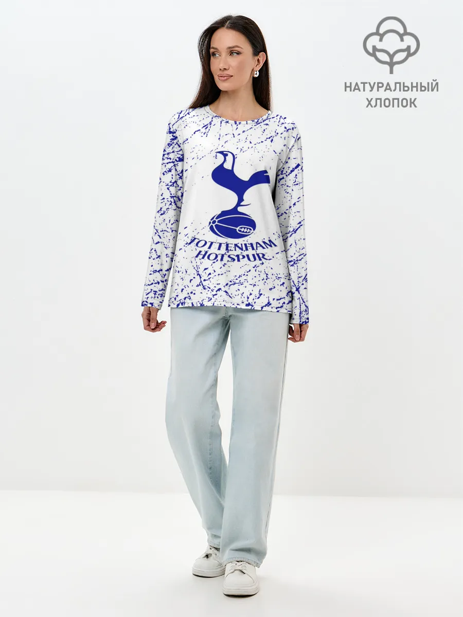 Лонгслив женский. Хлопок / tottenham.