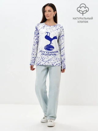 Лонгслив женский. Хлопок / tottenham.