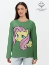 Лонгслив женский. Хлопок / Милая Флаттершайн