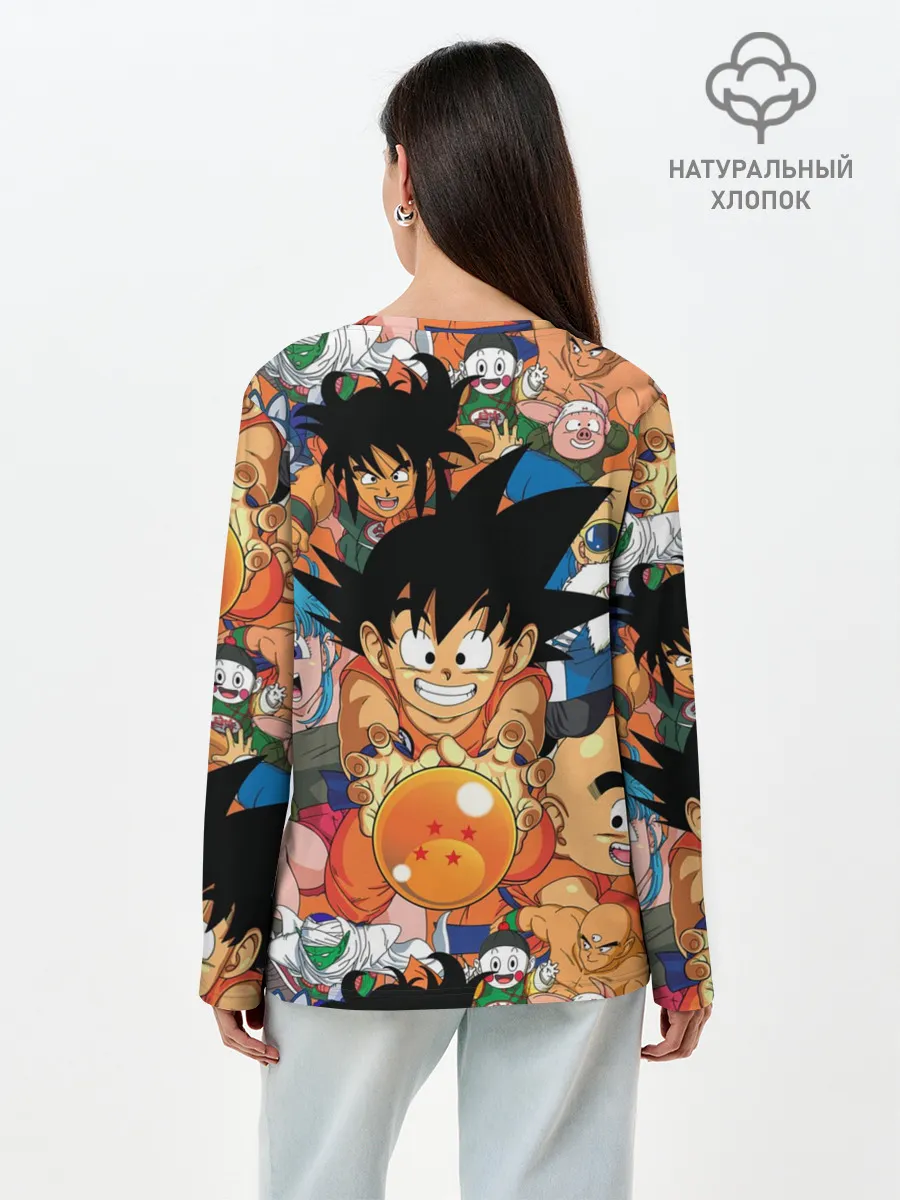 Лонгслив женский. Хлопок / Dragon Ball