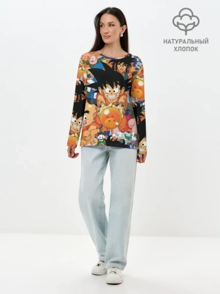 Лонгслив женский. Хлопок / Dragon Ball
