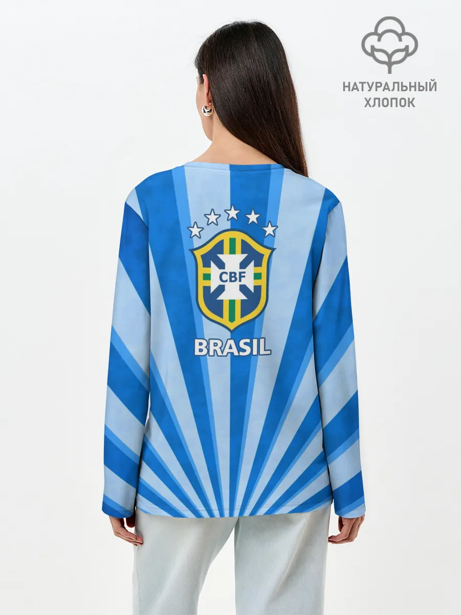 Лонгслив женский. Хлопок / Роберто Карлос | Бразилия