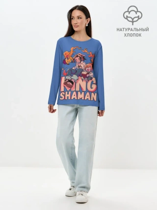 Лонгслив женский. Хлопок / King Shaman