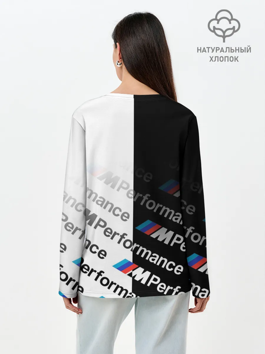 Лонгслив женский. Хлопок / BMW / M PERFORMANCE ГРАДИЕНТ