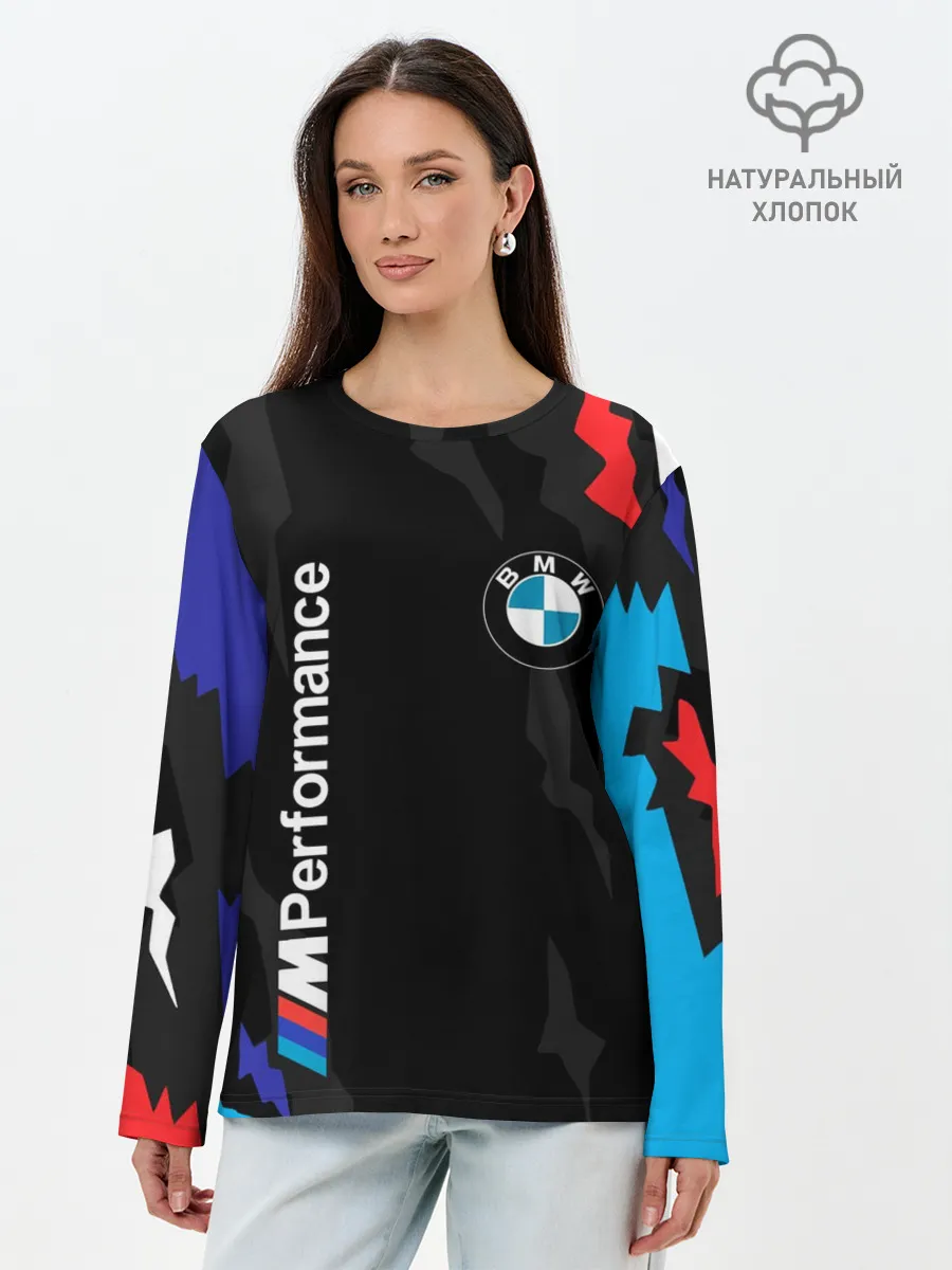 Лонгслив женский. Хлопок / BMW M PERFORMANCE / БМВ М