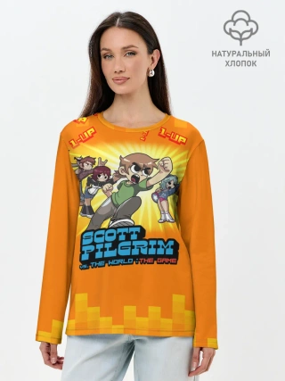 Лонгслив женский. Хлопок / Scott Pilgrim