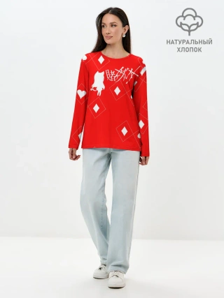 Лонгслив женский. Хлопок / Юмэко | Yumeko Kakegurui