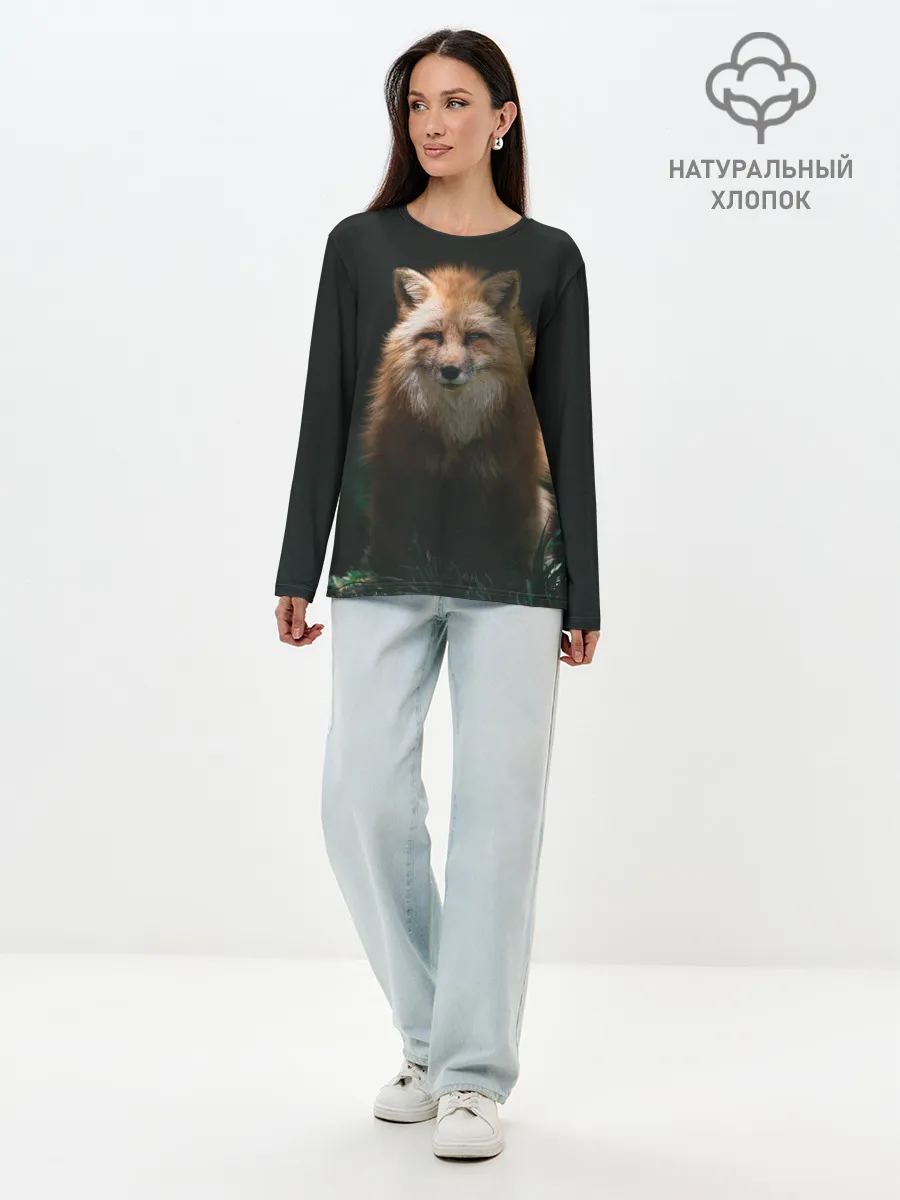 Лонгслив женский. Хлопок / Хитрый Лис