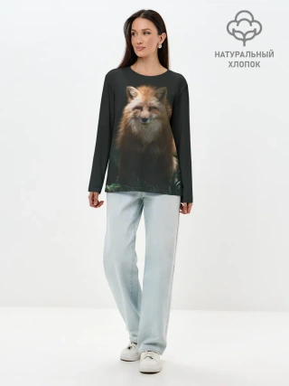 Лонгслив женский. Хлопок / Хитрый Лис