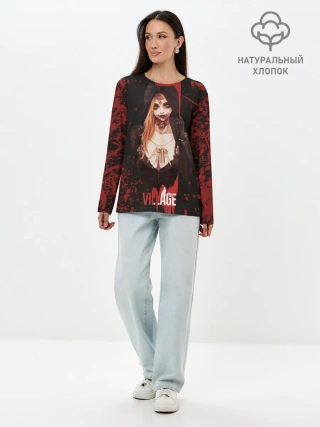 Лонгслив женский. Хлопок / Resident Evil Village
