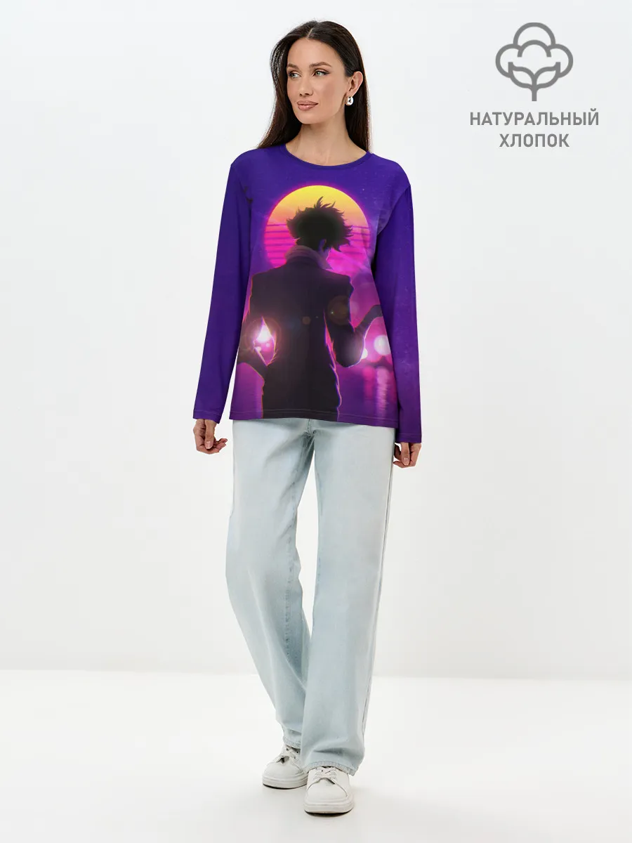 Лонгслив женский. Хлопок / Cowboy Bebop. Spike Spiegel