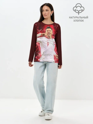 Лонгслив женский. Хлопок / Lewandowski | Левандовски | 9