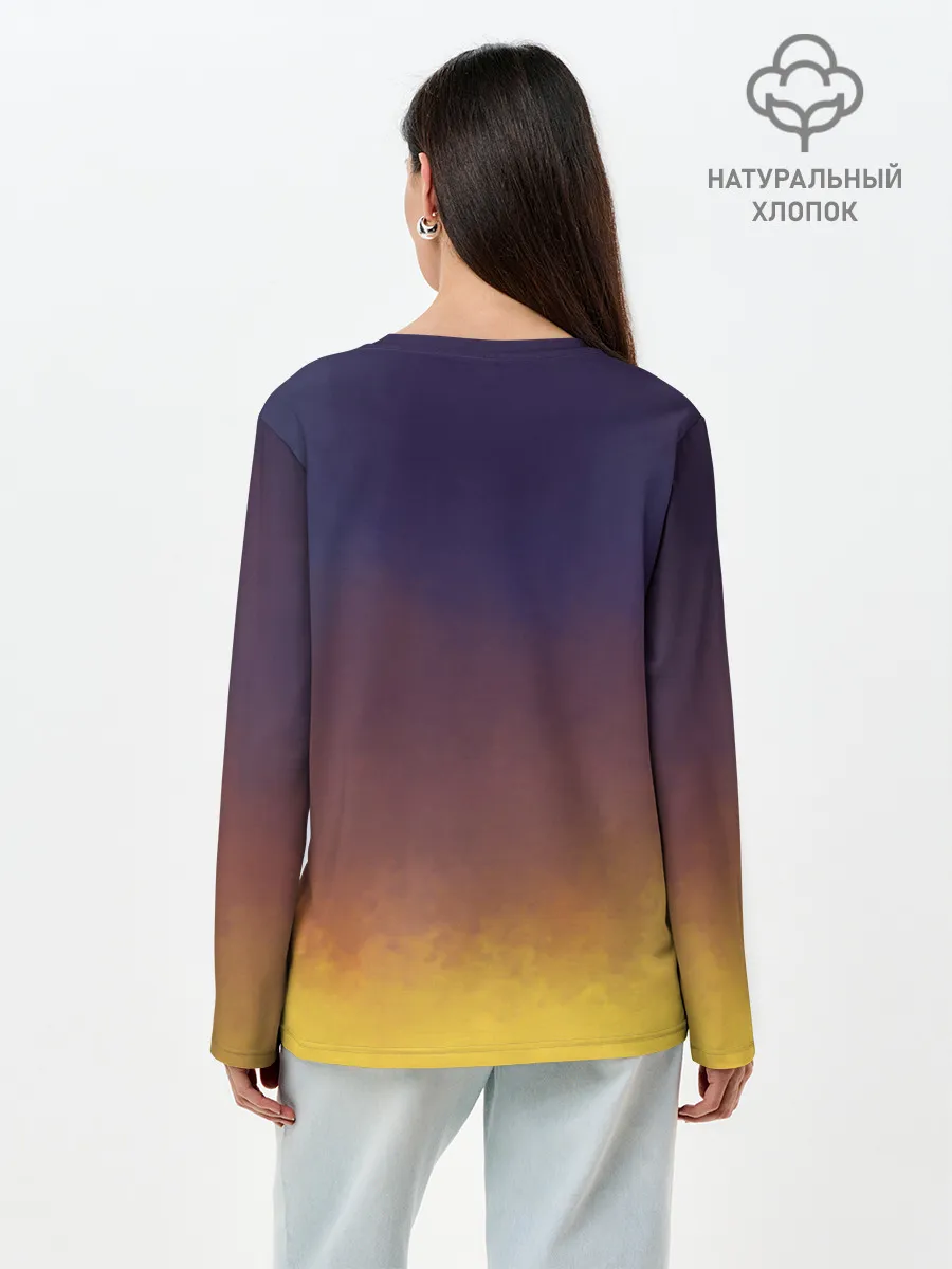 Лонгслив женский. Хлопок / Томоэ