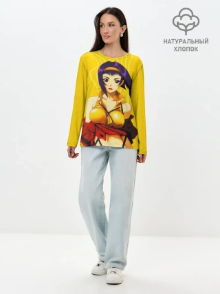 Лонгслив женский. Хлопок / Cowboy Bebop. Фэй Валентайн