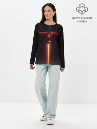 Лонгслив женский. Хлопок / Ковбой Бибоп