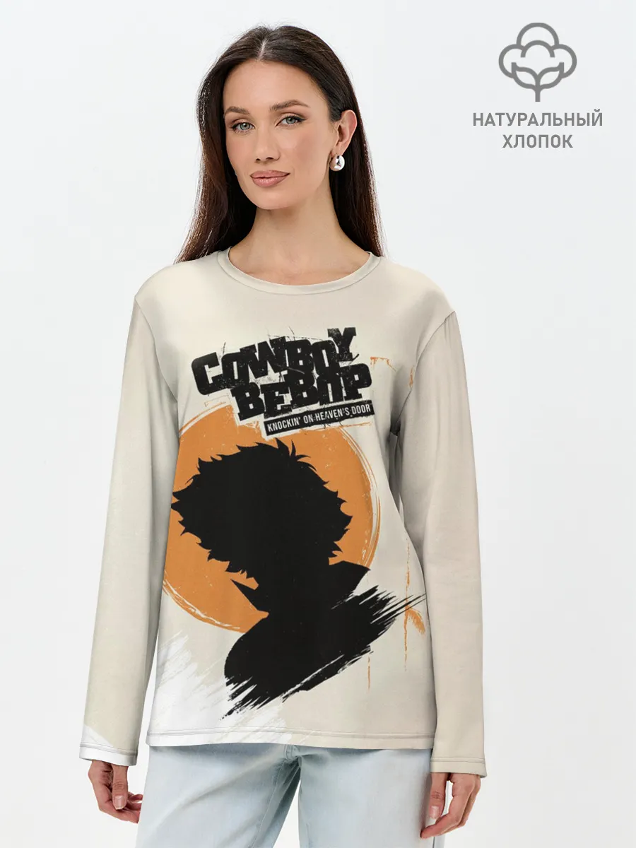 Лонгслив женский. Хлопок / Cowboy Bebop, Спайк Шпигель