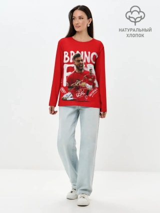 Лонгслив женский. Хлопок / БРУНО ФЕРНАНДЕШ / МАНЧЕСТЕР