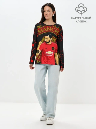 Лонгслив женский. Хлопок / БРУНО ФЕРНАНДЕШ / ПОБЕДА