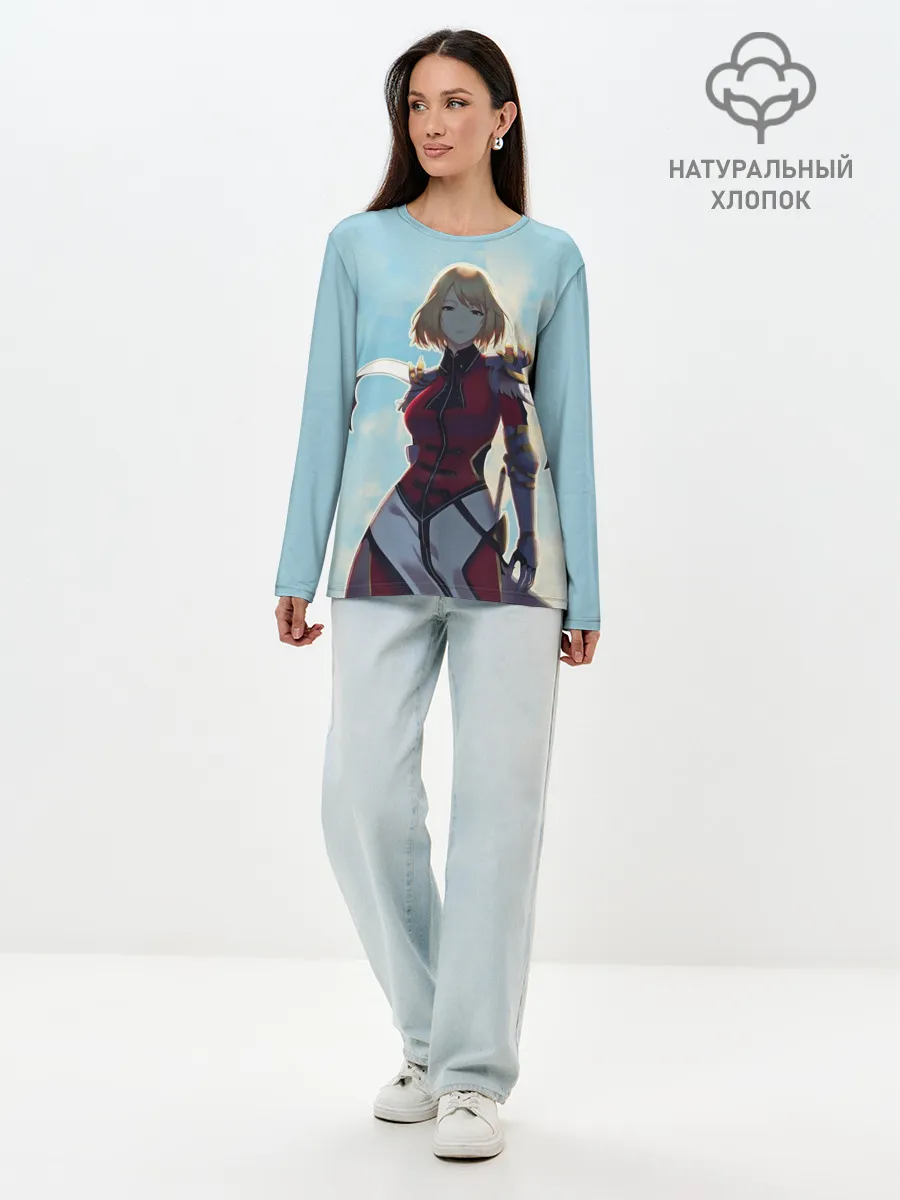 Лонгслив женский. Хлопок / Cha Hae-In