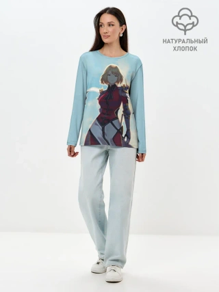 Лонгслив женский. Хлопок / Cha Hae-In