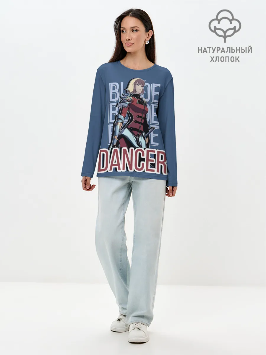 Лонгслив женский. Хлопок / Blade Dancer Cha
