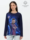 Лонгслив женский. Хлопок / Lionel Messi | Barcelona | 10