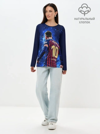 Лонгслив женский. Хлопок / Leo Messi | Лео Месси | 10