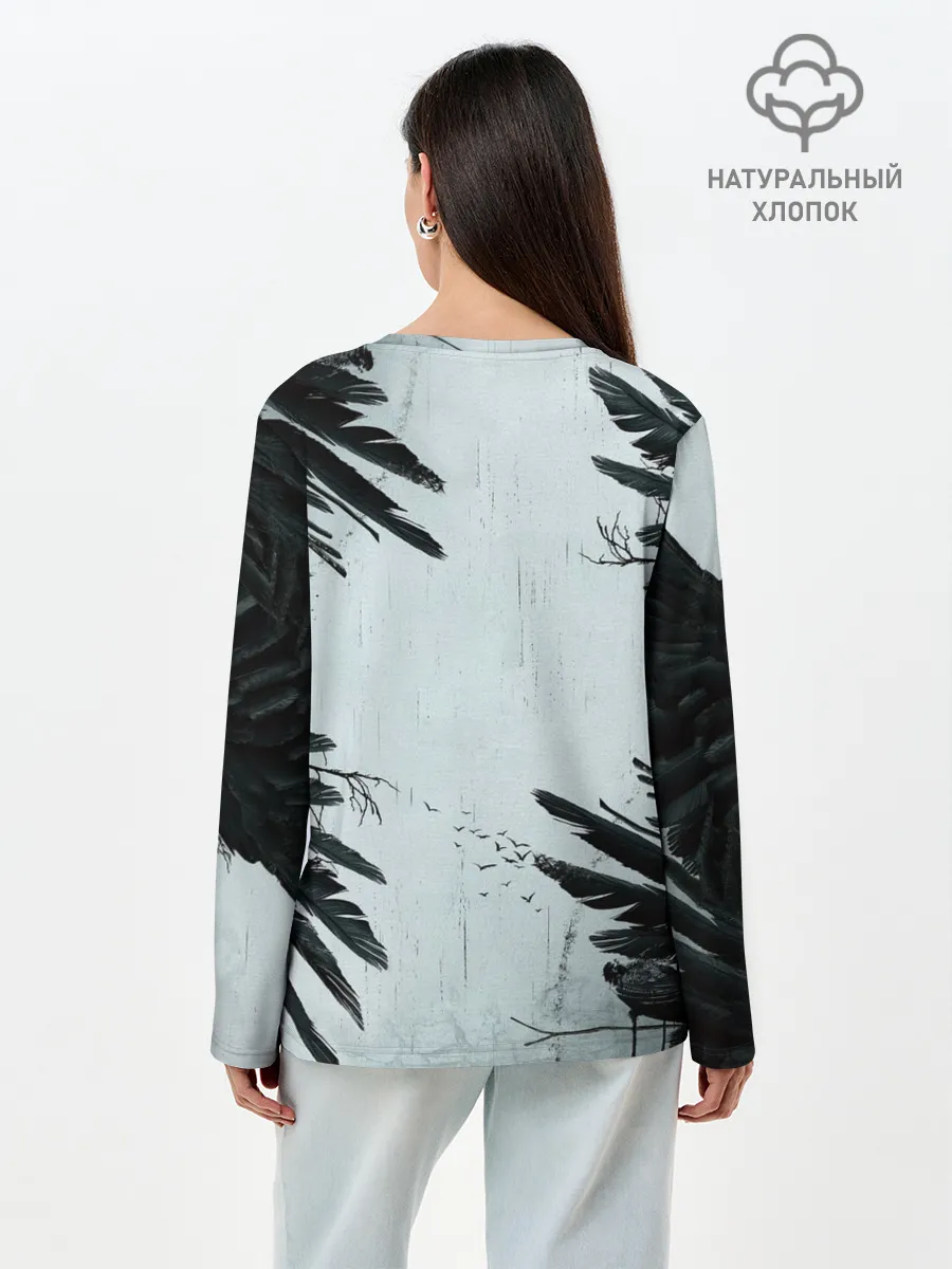 Лонгслив женский. Хлопок / Resident Evil Village. Crow