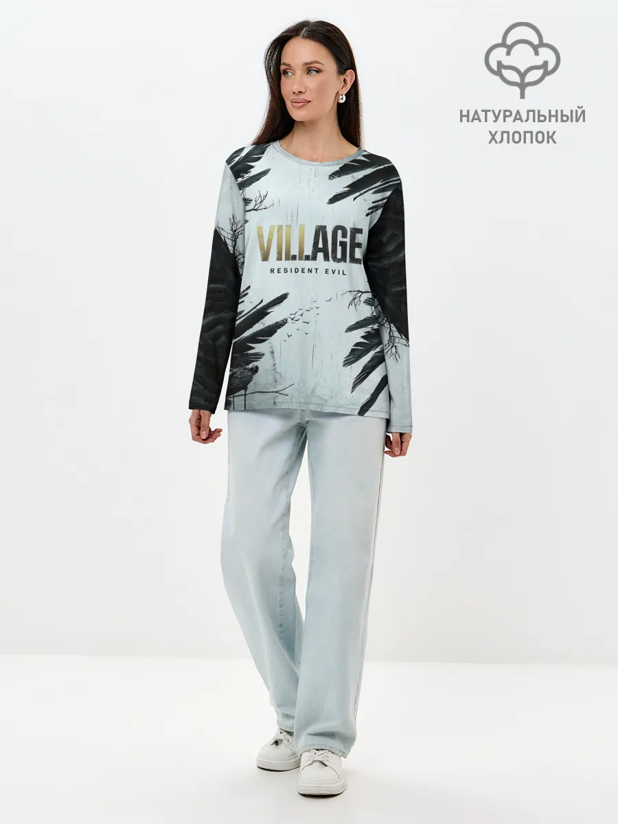 Лонгслив женский. Хлопок / Resident Evil Village. Crow