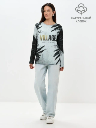 Лонгслив женский. Хлопок / Resident Evil Village. Crow