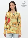 Лонгслив женский. Хлопок / Applejack pattern
